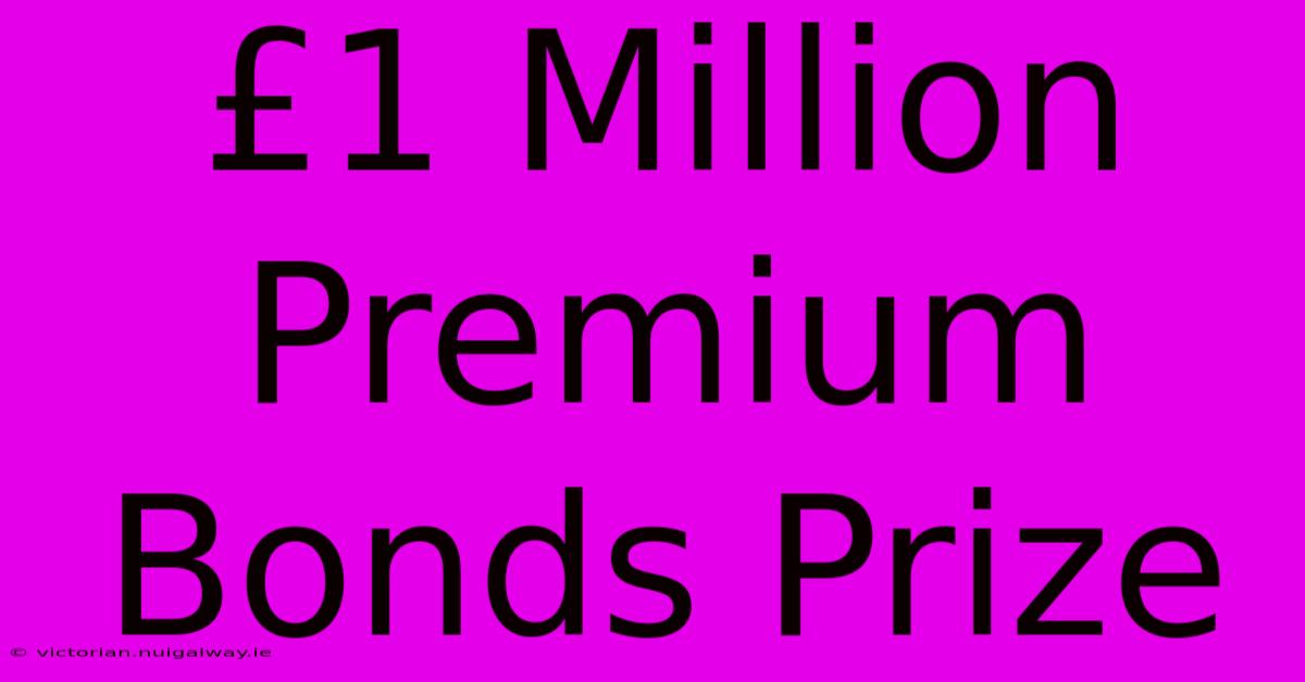 £1 Million Premium Bonds Prize