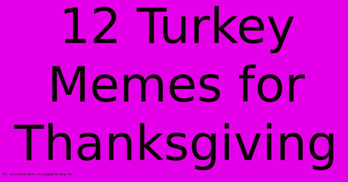 12 Turkey Memes For Thanksgiving