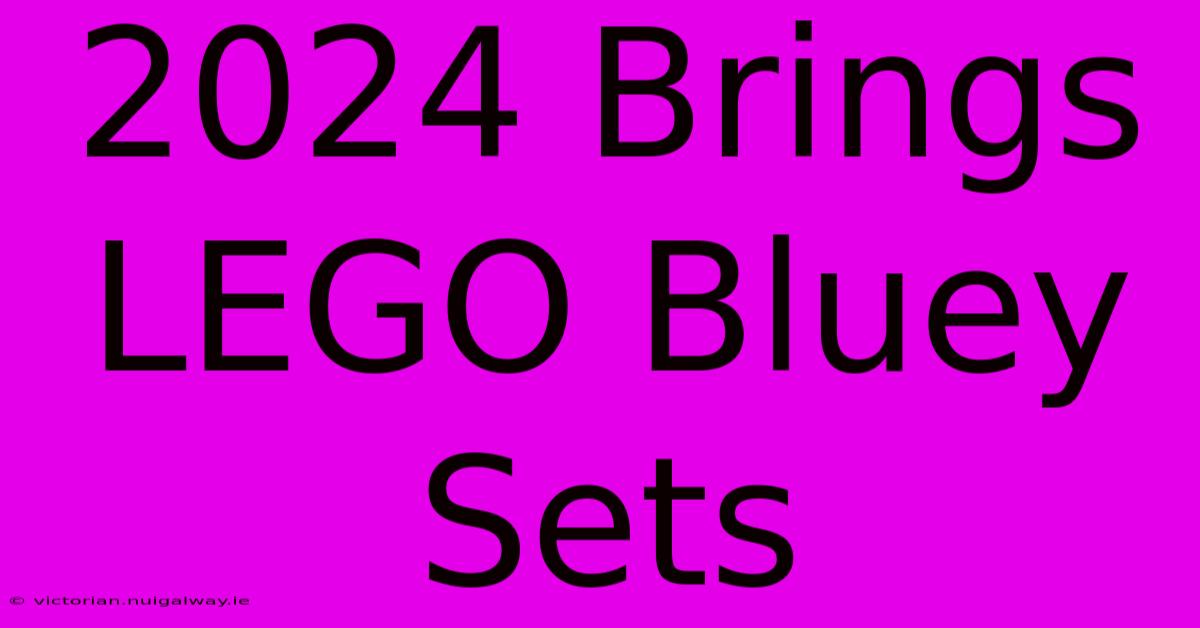 2024 Brings LEGO Bluey Sets