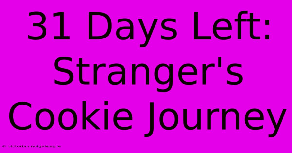 31 Days Left: Stranger's Cookie Journey