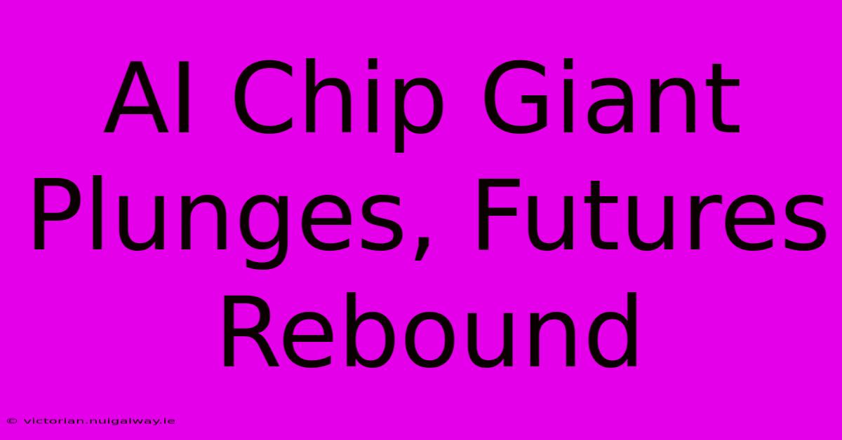 AI Chip Giant Plunges, Futures Rebound