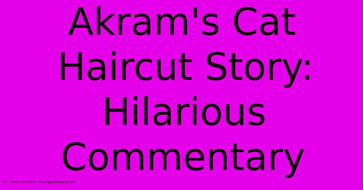 Akram's Cat Haircut Story: Hilarious Commentary 