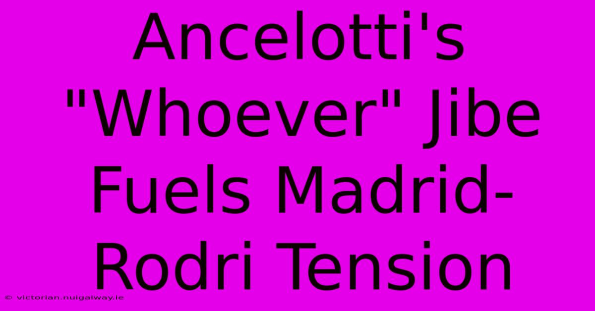 Ancelotti's 