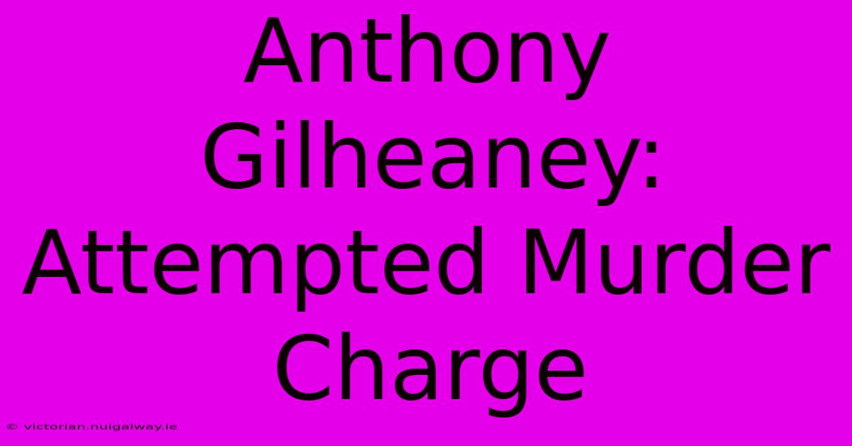 Anthony Gilheaney: Attempted Murder Charge