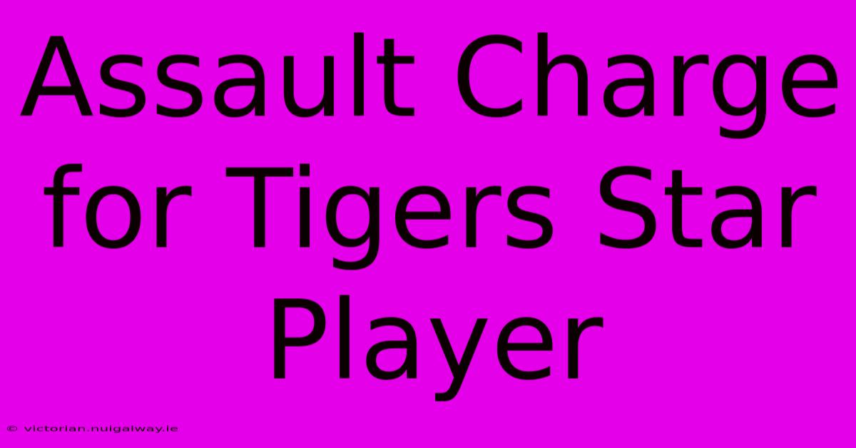 Assault Charge For Tigers Star Player