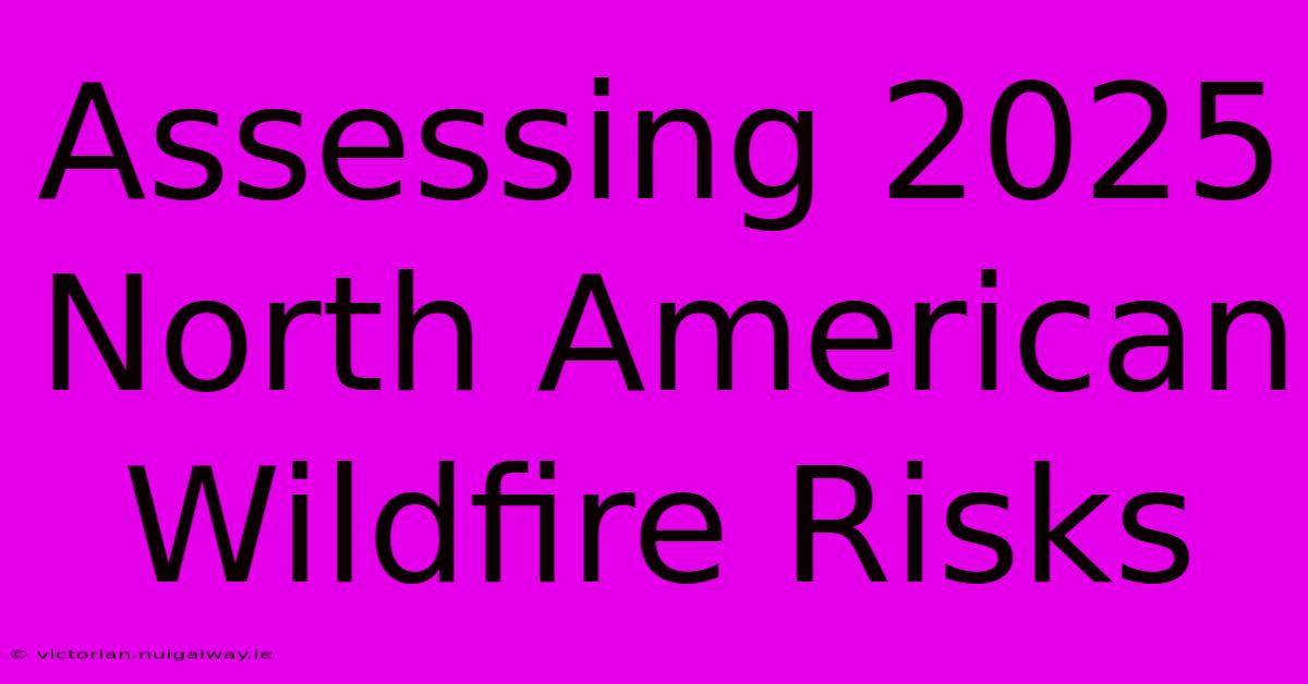 Assessing 2025 North American Wildfire Risks