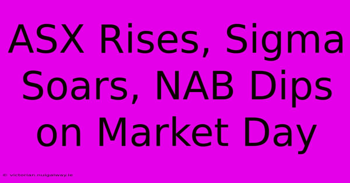 ASX Rises, Sigma Soars, NAB Dips On Market Day