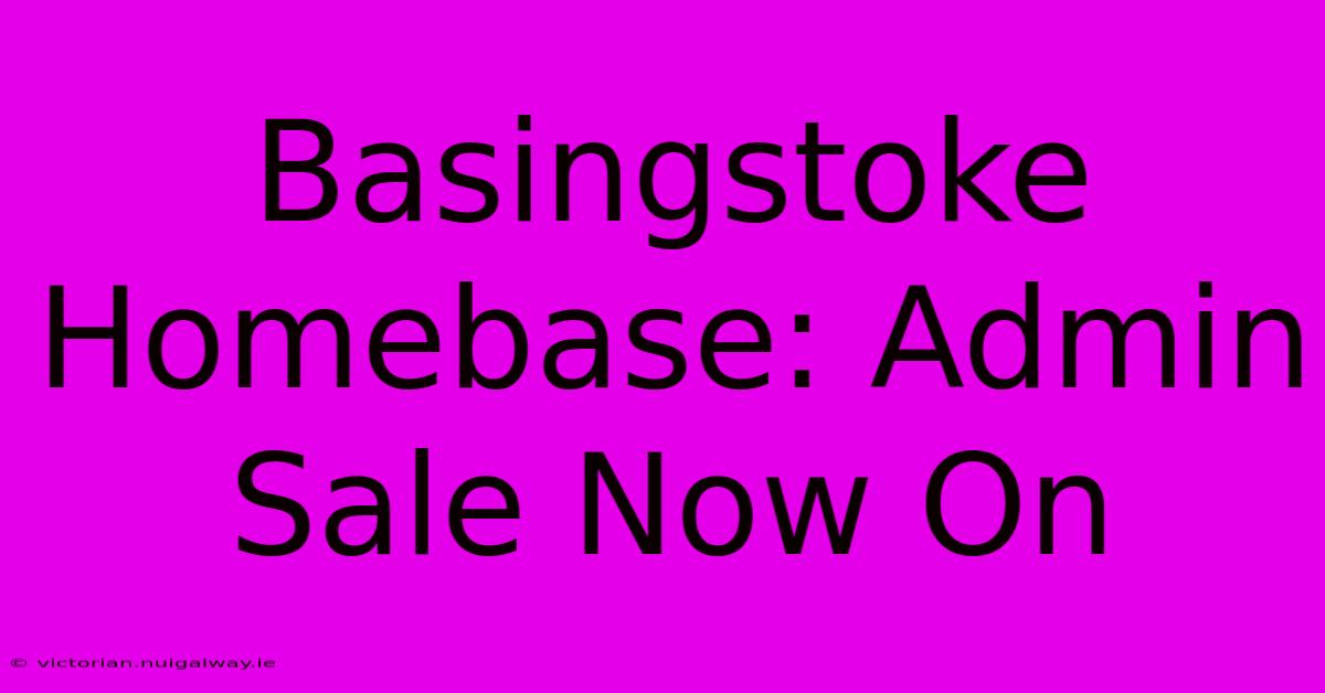 Basingstoke Homebase: Admin Sale Now On