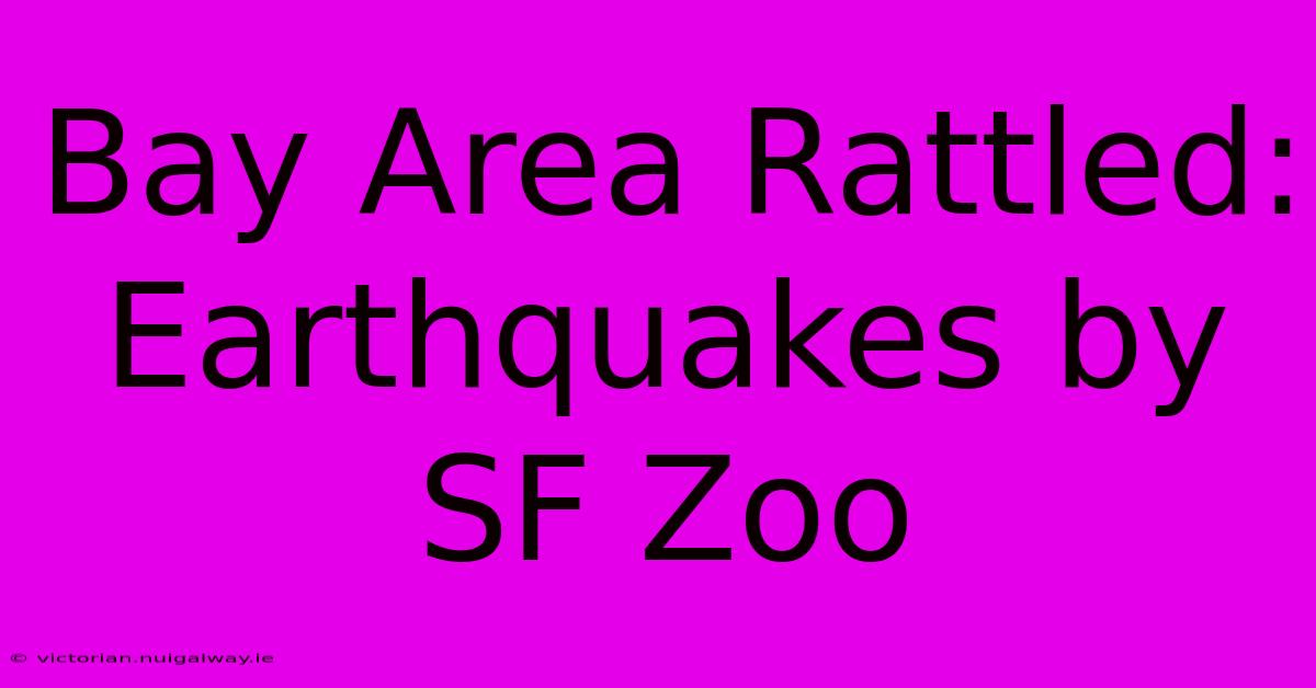 Bay Area Rattled: Earthquakes By SF Zoo