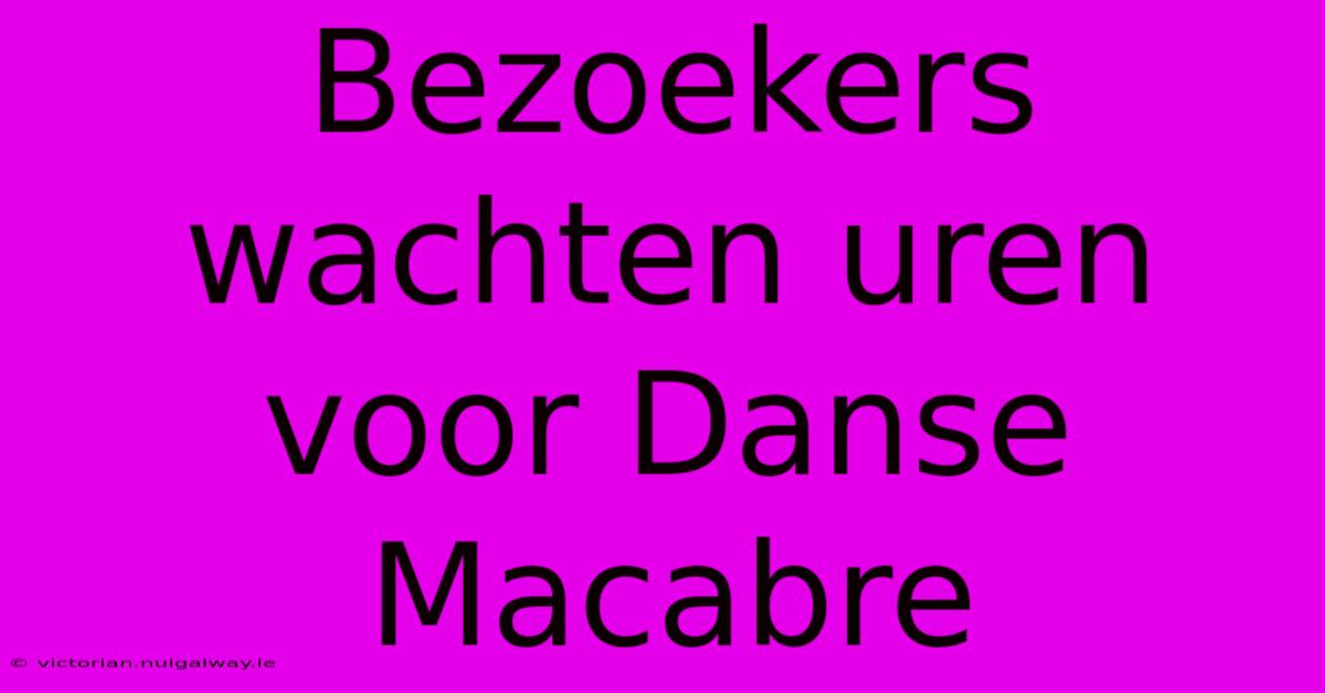 Bezoekers Wachten Uren Voor Danse Macabre