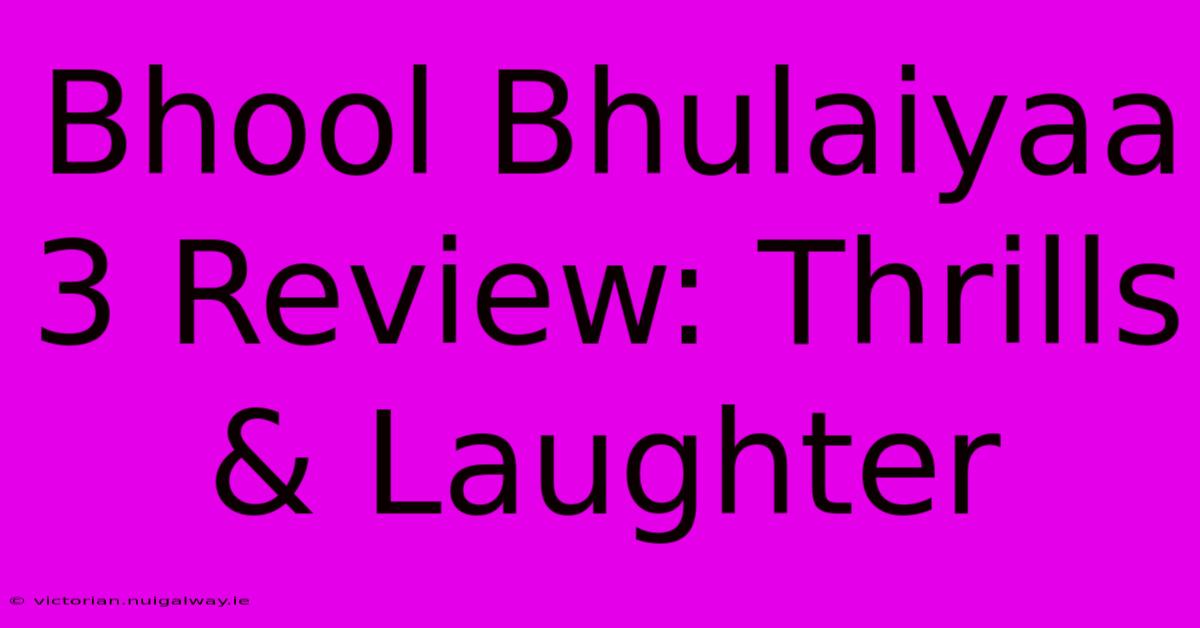 Bhool Bhulaiyaa 3 Review: Thrills & Laughter 