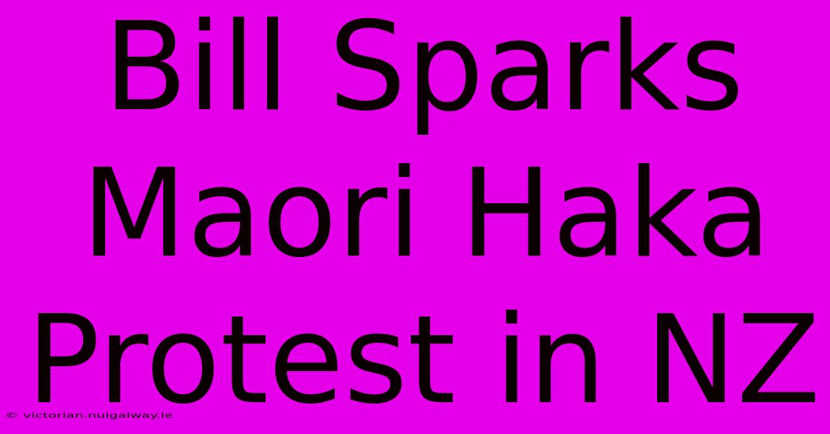 Bill Sparks Maori Haka Protest In NZ