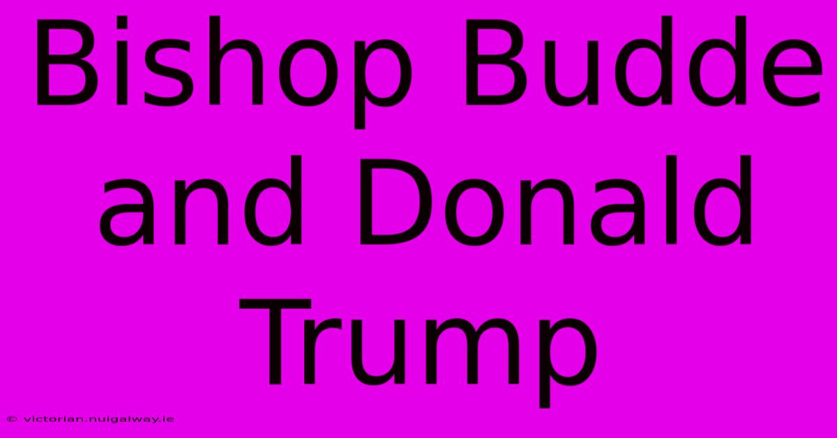 Bishop Budde And Donald Trump