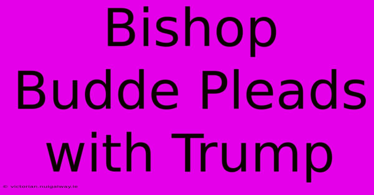 Bishop Budde Pleads With Trump