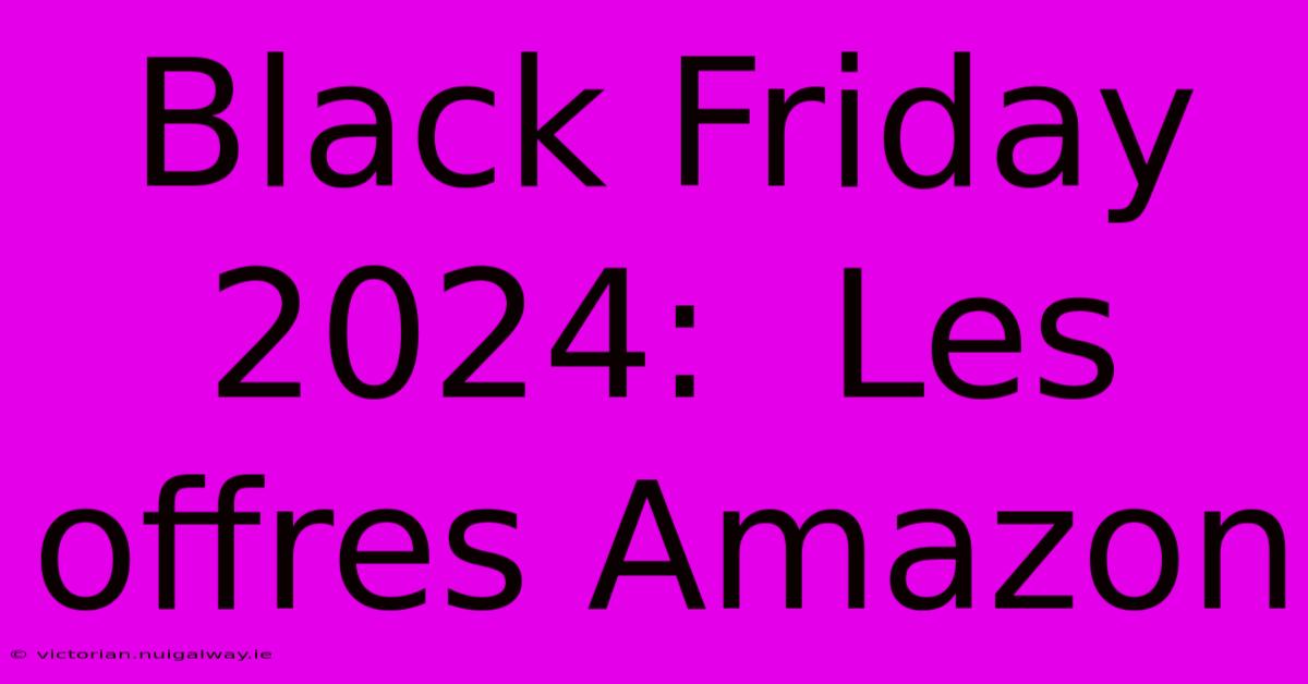 Black Friday 2024:  Les Offres Amazon