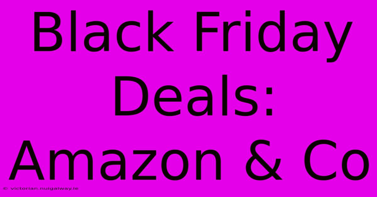 Black Friday Deals: Amazon & Co