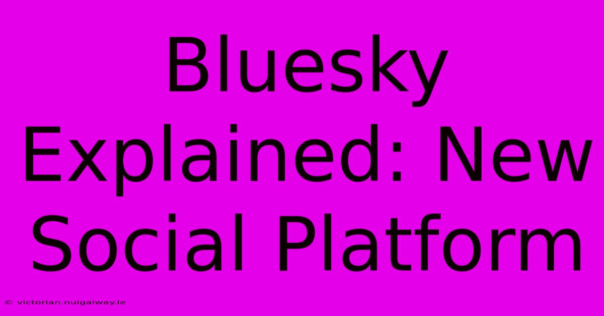 Bluesky Explained: New Social Platform