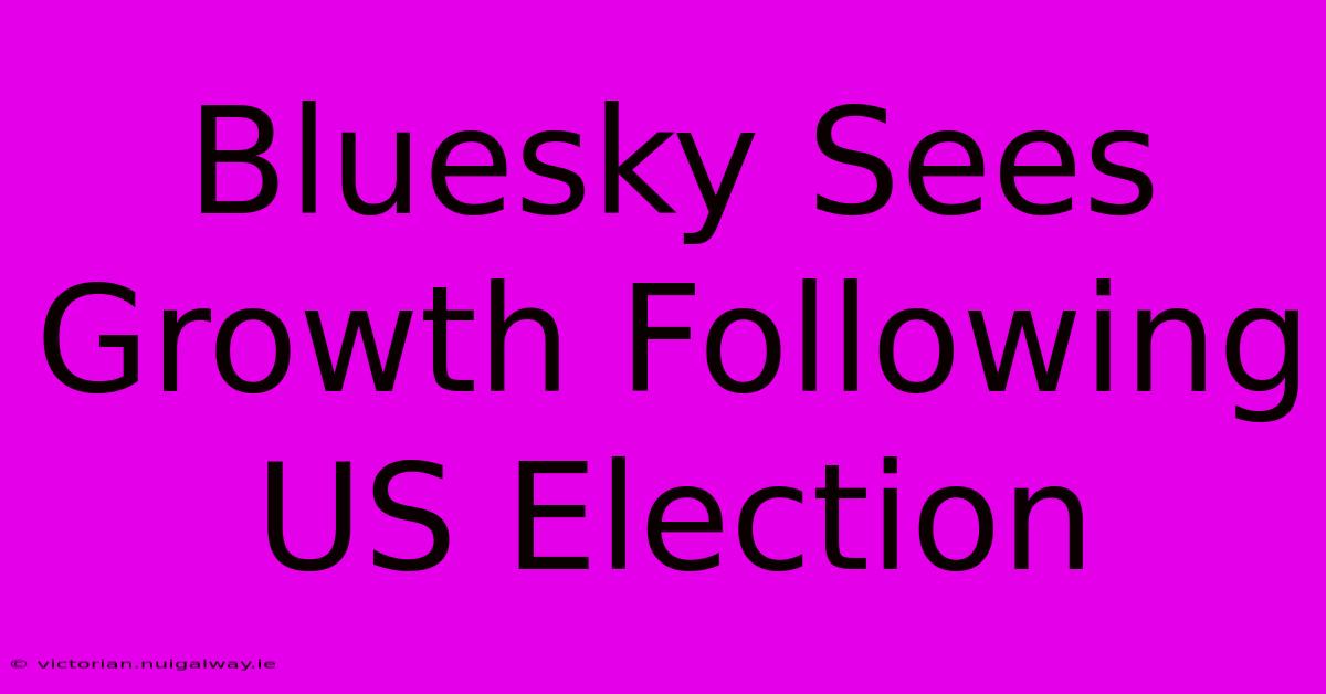 Bluesky Sees Growth Following US Election 