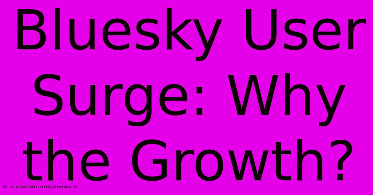 Bluesky User Surge: Why The Growth?