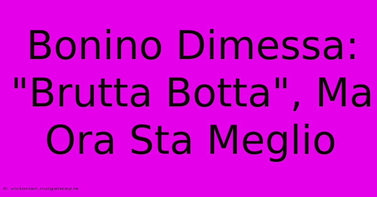 Bonino Dimessa: 