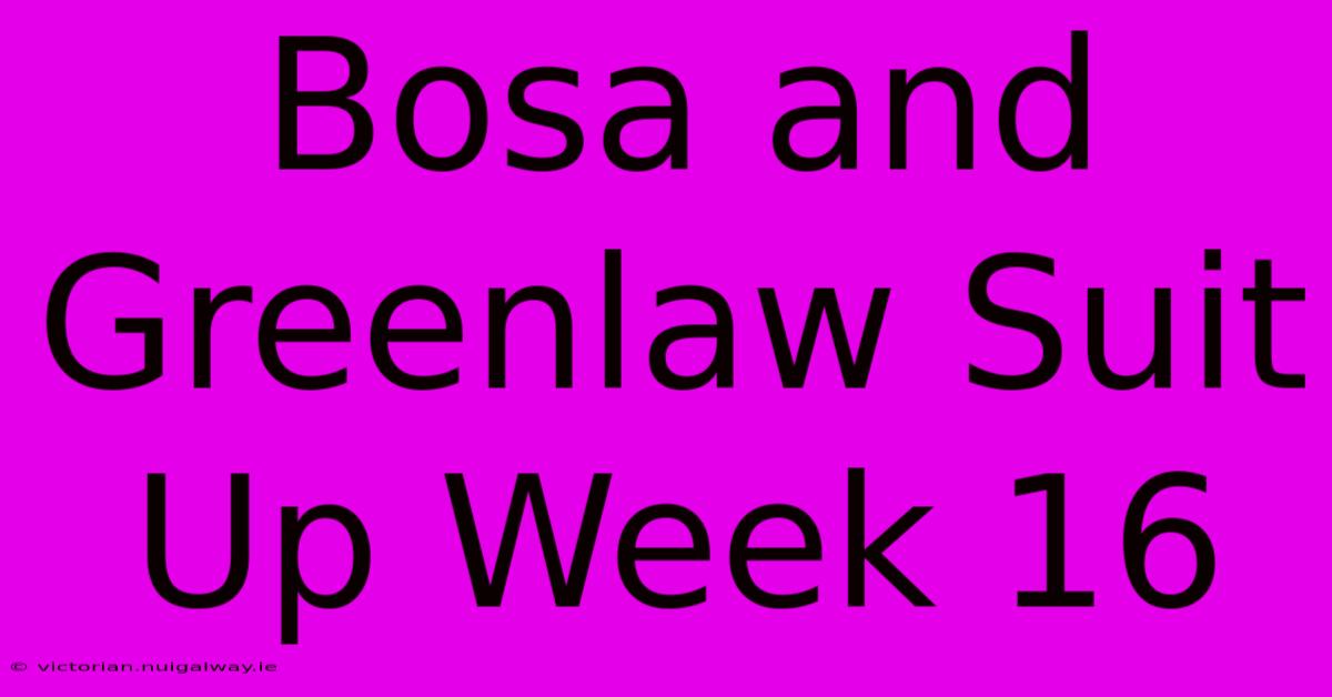 Bosa And Greenlaw Suit Up Week 16