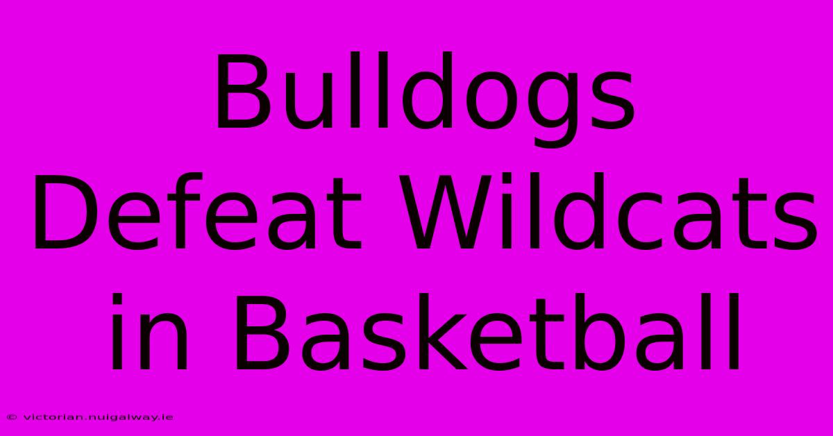 Bulldogs Defeat Wildcats In Basketball