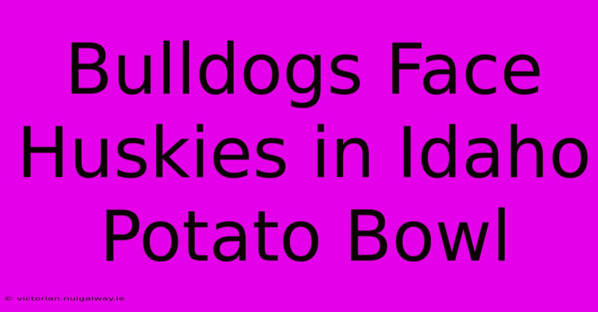 Bulldogs Face Huskies In Idaho Potato Bowl