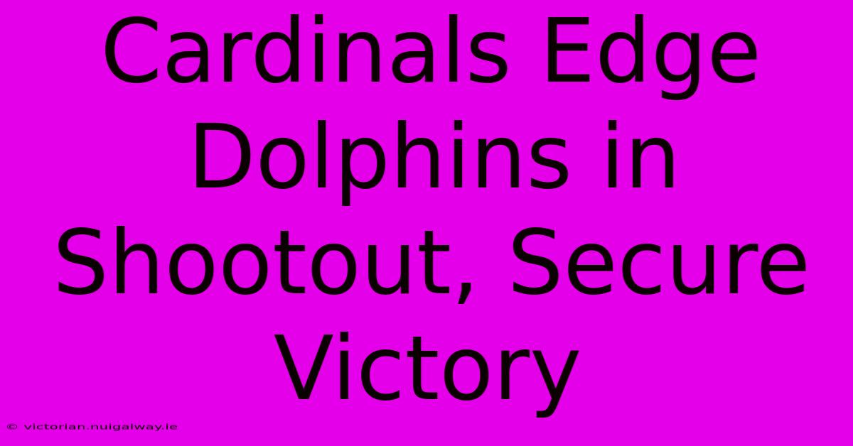 Cardinals Edge Dolphins In Shootout, Secure Victory