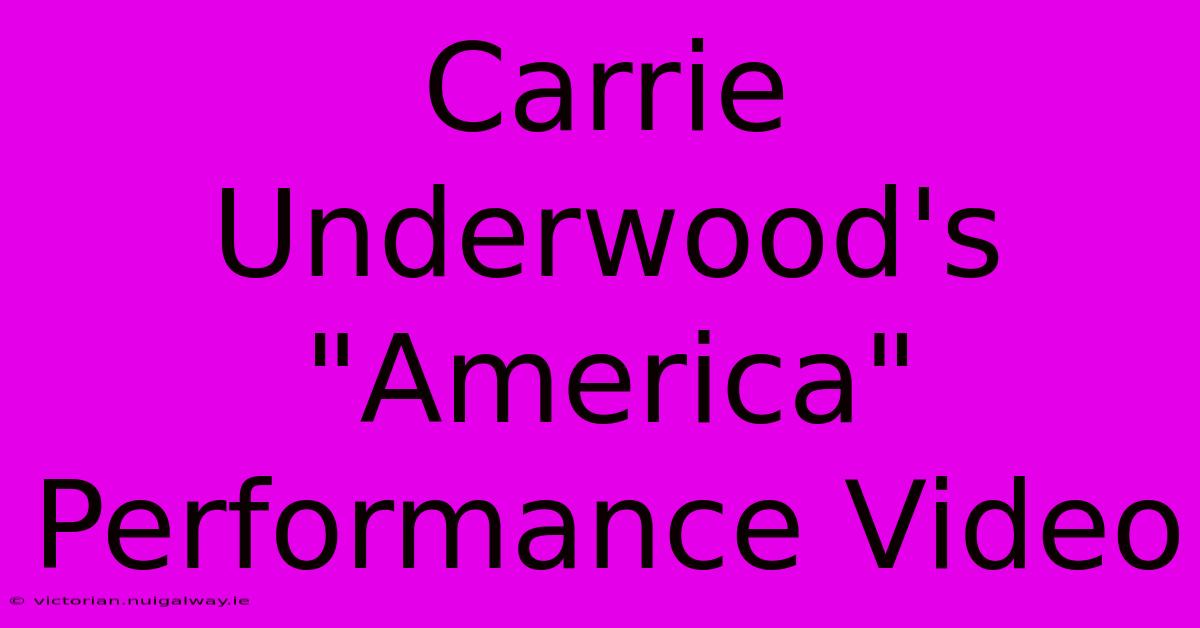 Carrie Underwood's 