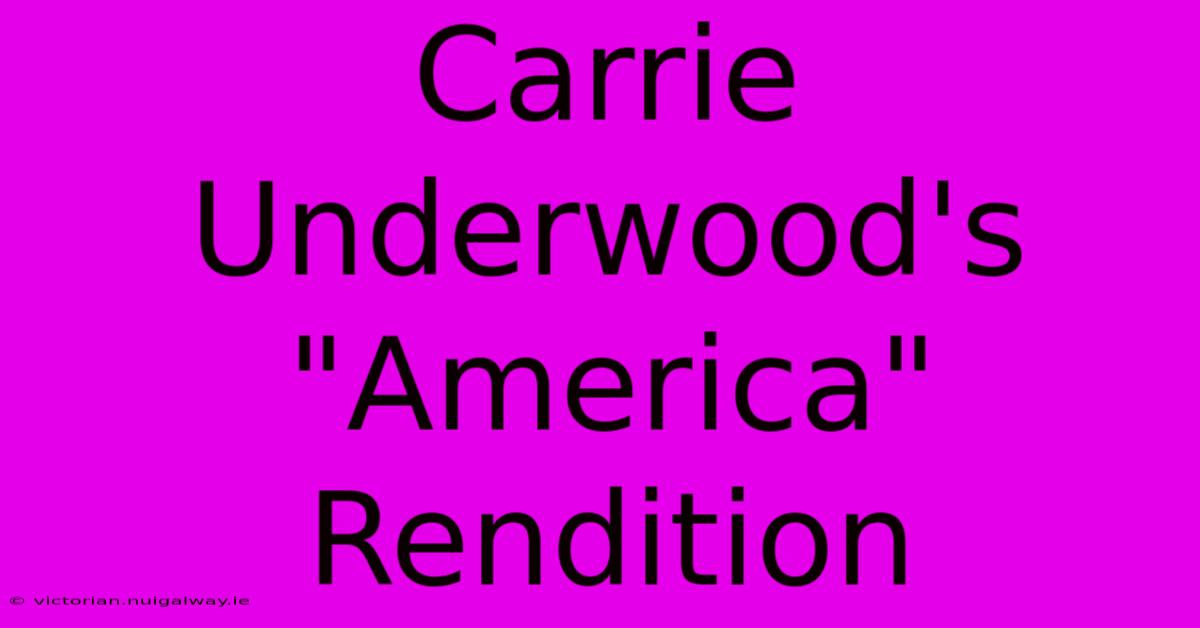 Carrie Underwood's 