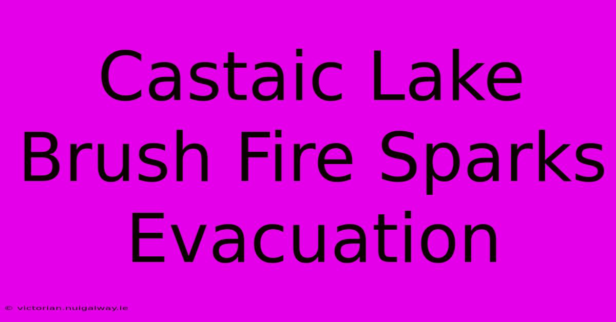 Castaic Lake Brush Fire Sparks Evacuation