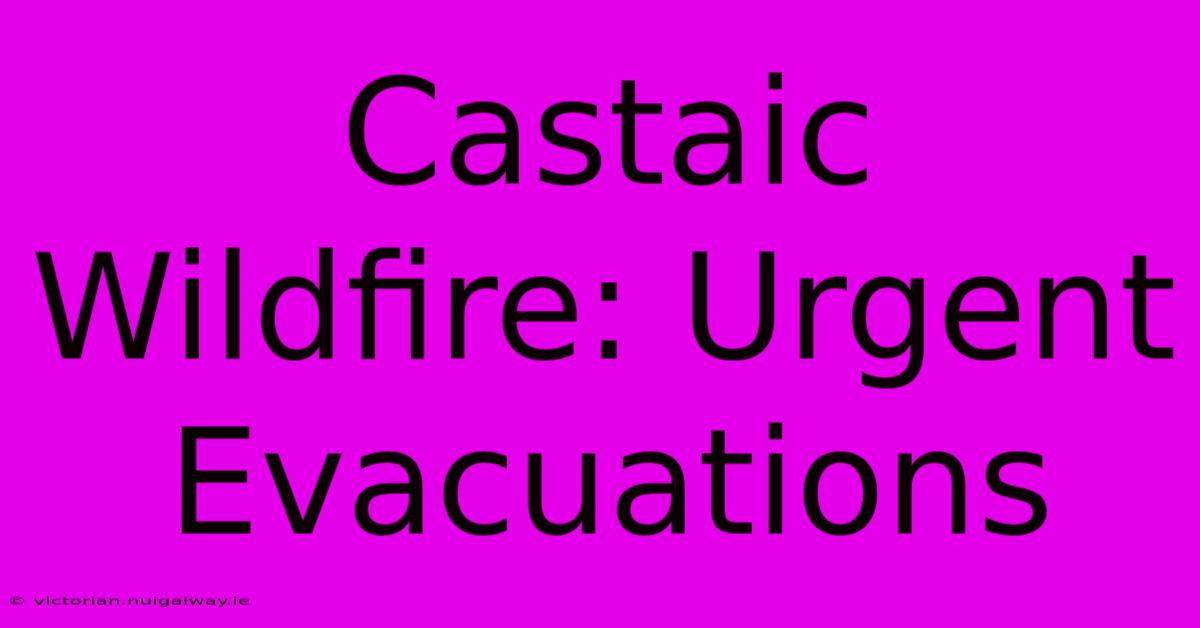 Castaic Wildfire: Urgent Evacuations