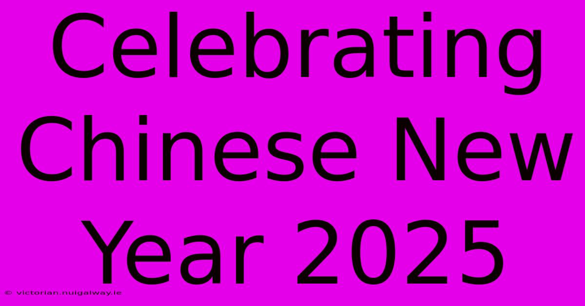 Celebrating Chinese New Year 2025