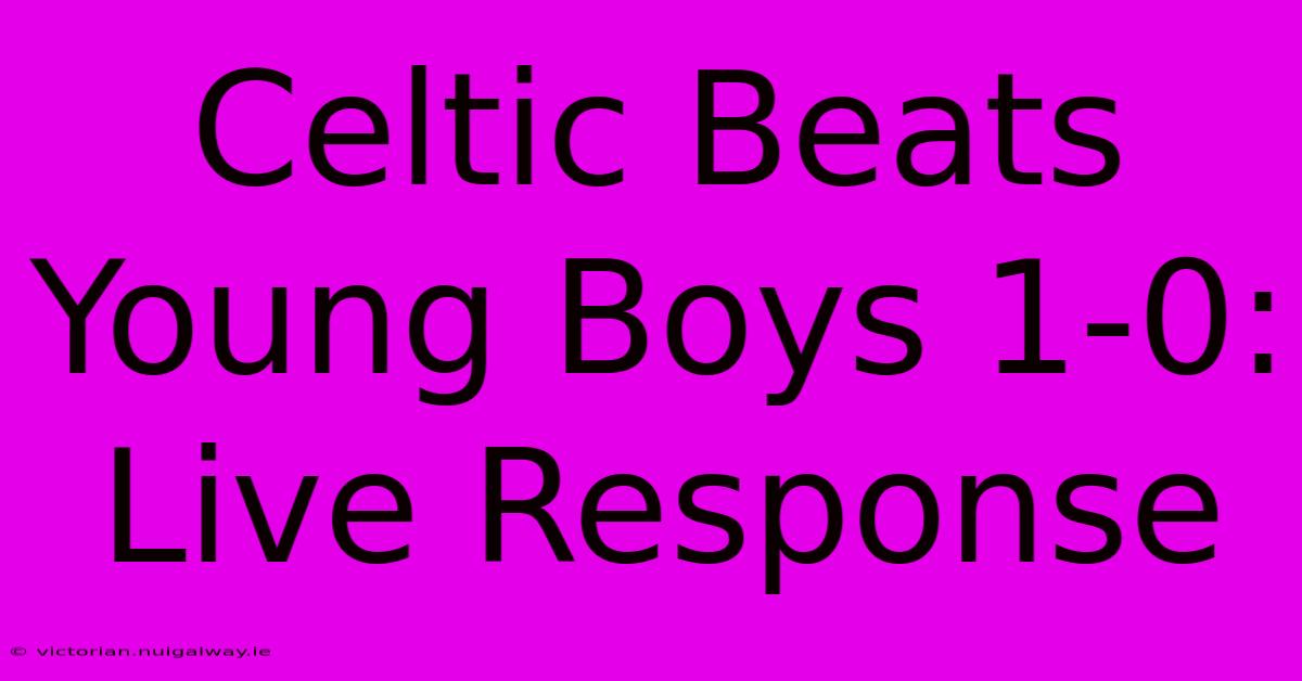 Celtic Beats Young Boys 1-0: Live Response