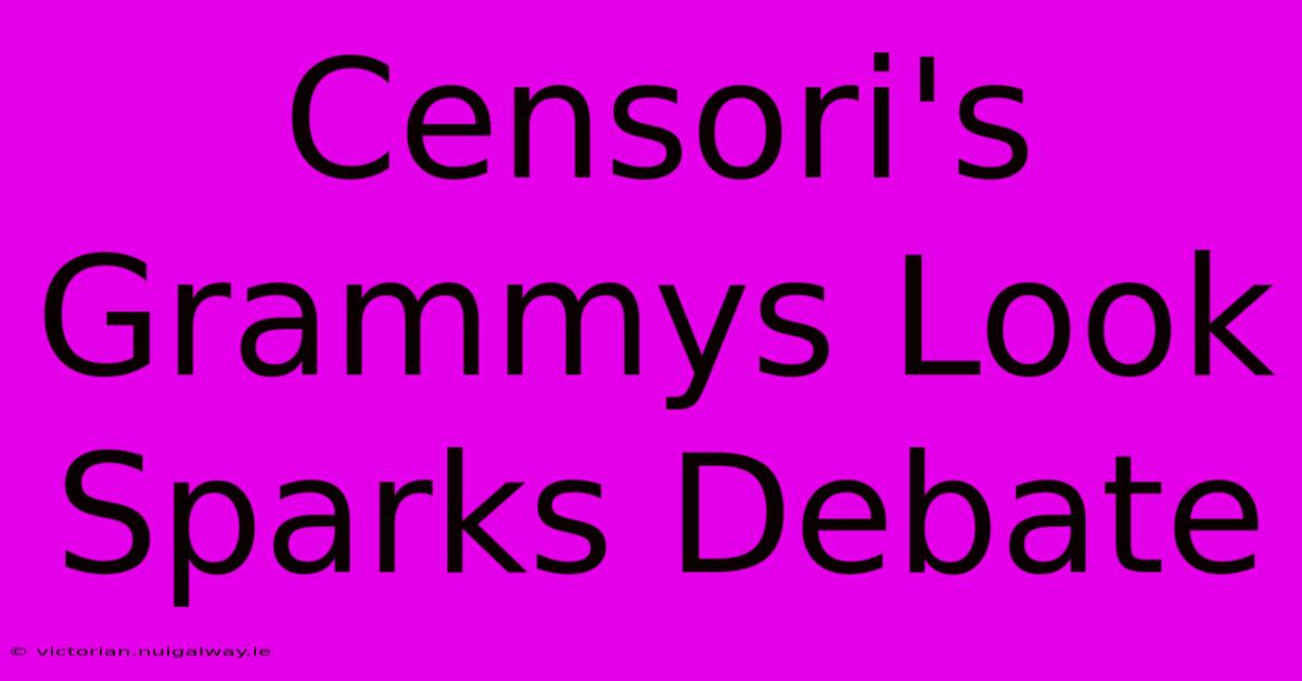 Censori's Grammys Look Sparks Debate