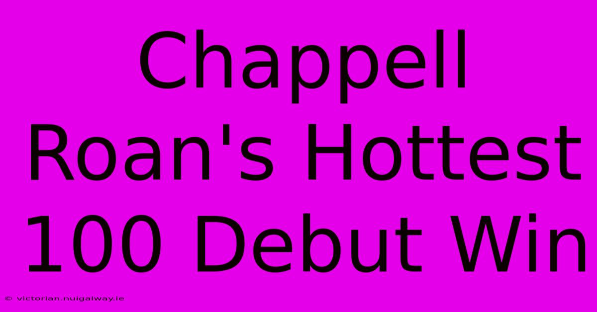 Chappell Roan's Hottest 100 Debut Win