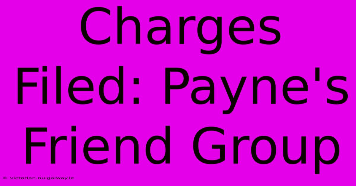 Charges Filed: Payne's Friend Group