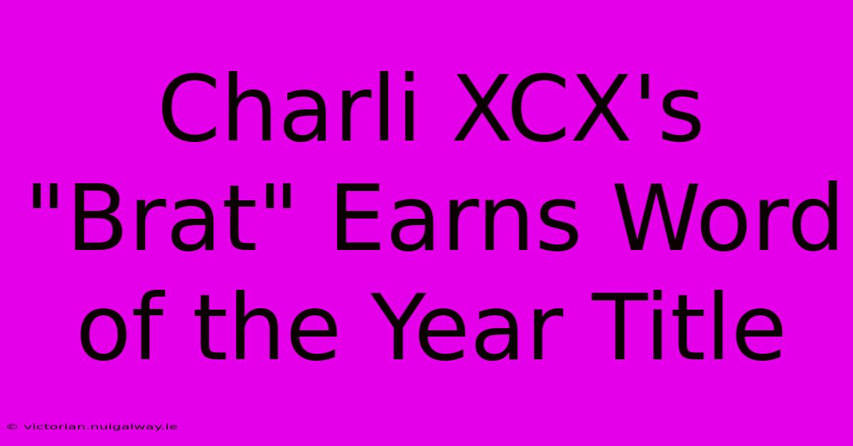 Charli XCX's 