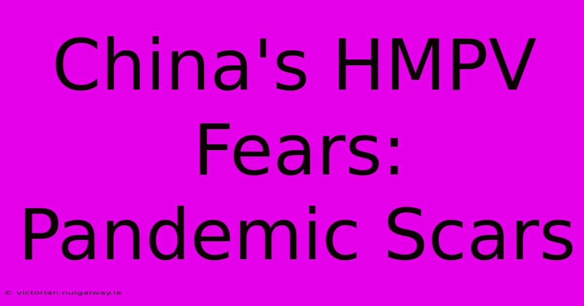 China's HMPV Fears: Pandemic Scars