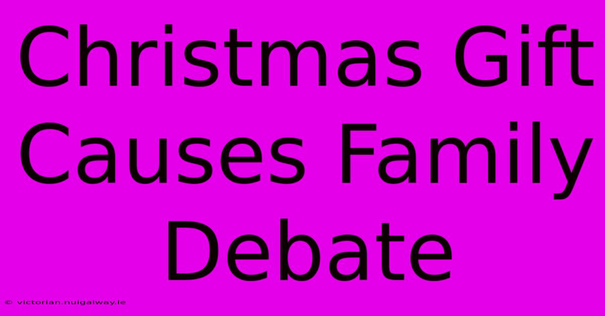 Christmas Gift Causes Family Debate