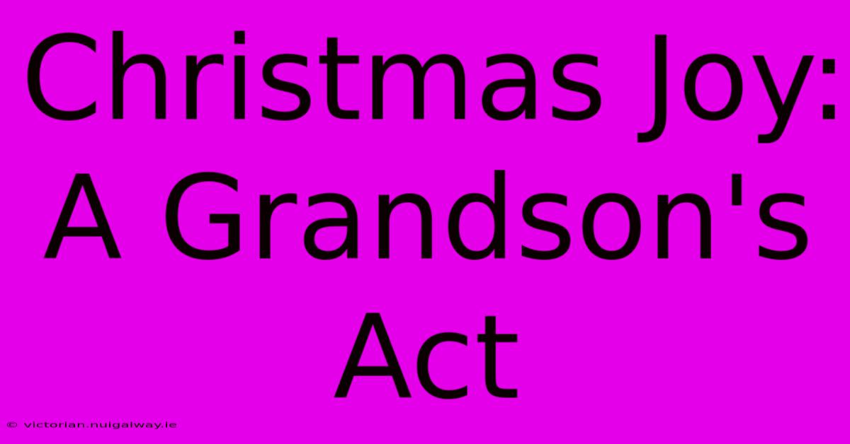 Christmas Joy: A Grandson's Act