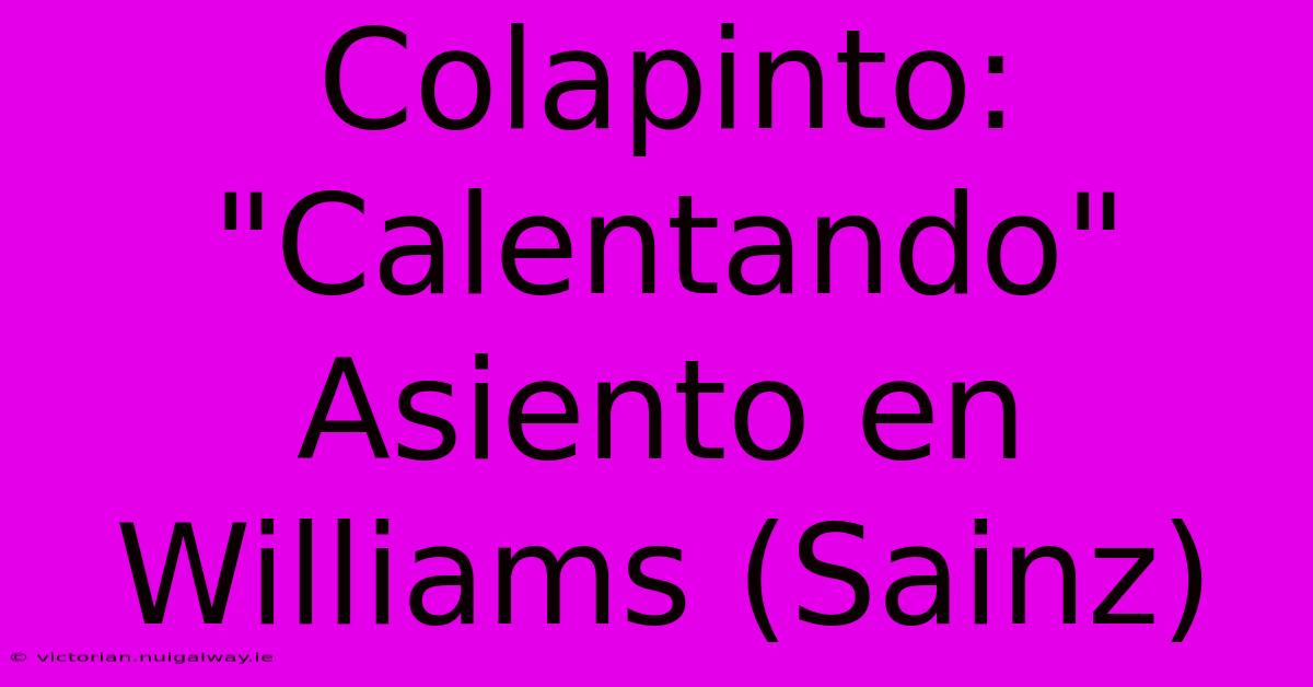 Colapinto: 