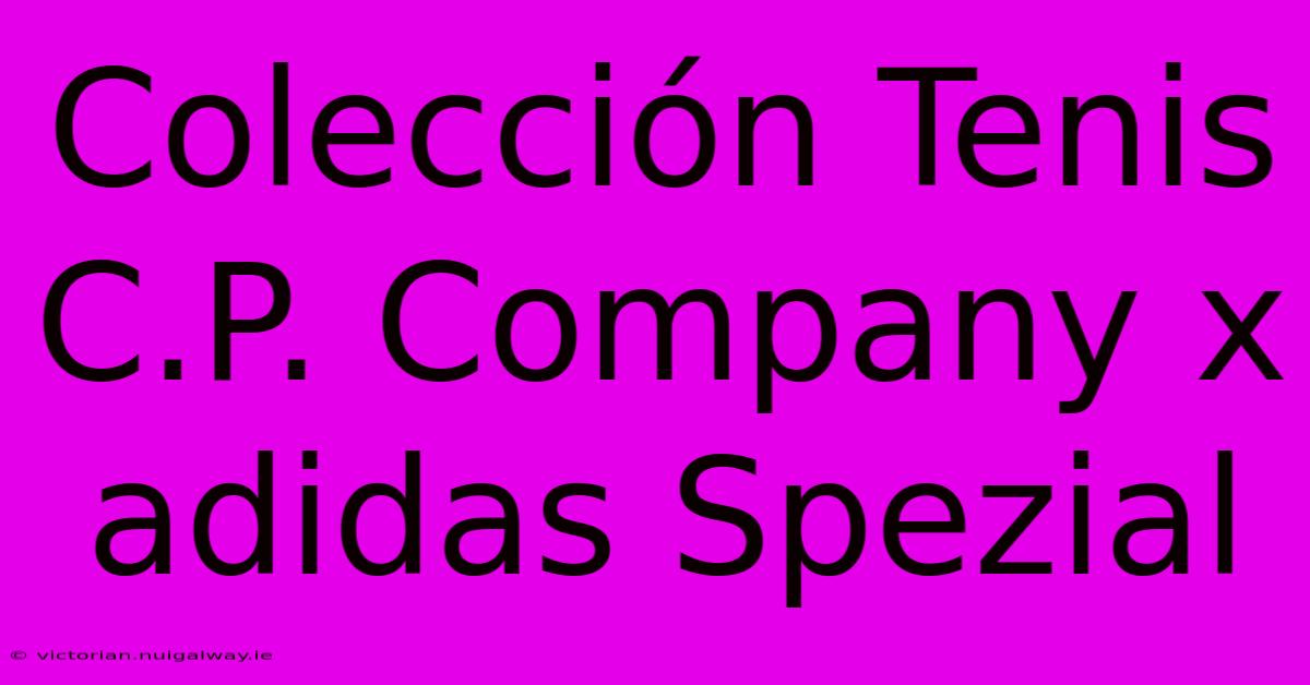 Colección Tenis C.P. Company X Adidas Spezial 