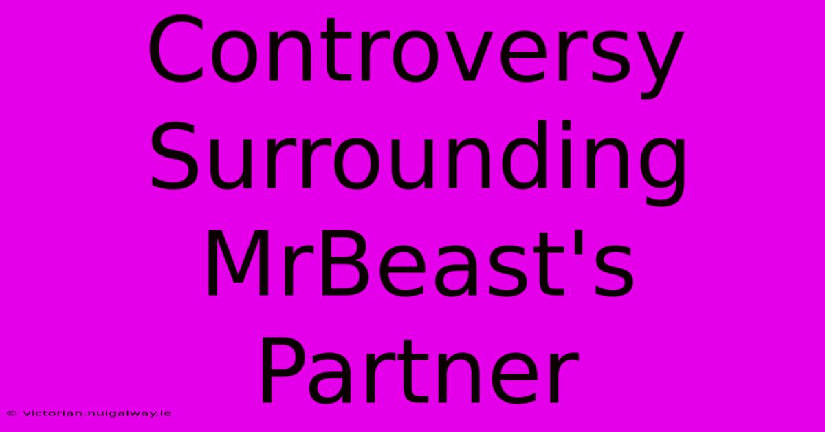 Controversy Surrounding MrBeast's Partner