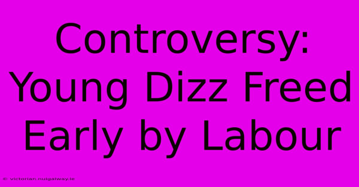 Controversy: Young Dizz Freed Early By Labour