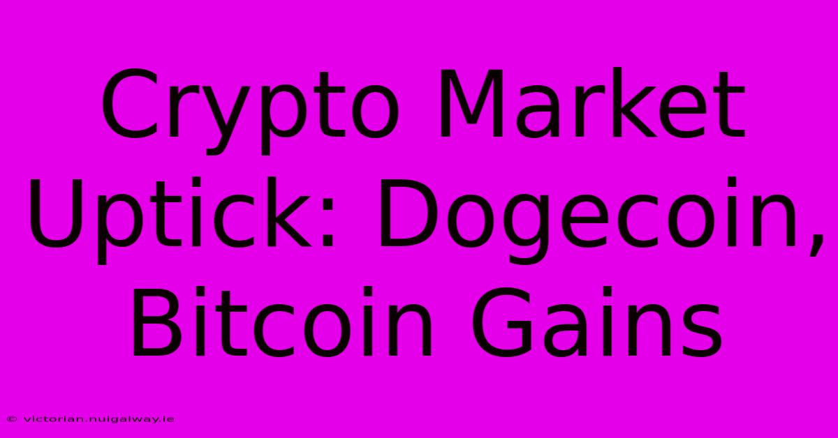 Crypto Market Uptick: Dogecoin, Bitcoin Gains