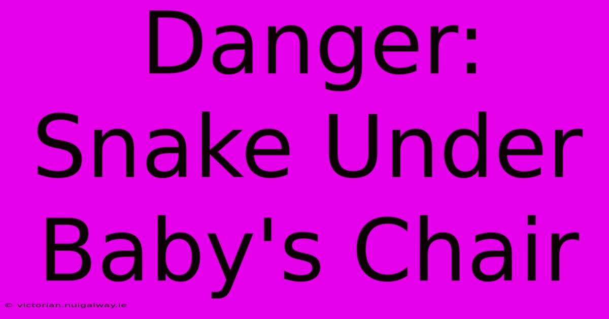 Danger: Snake Under Baby's Chair