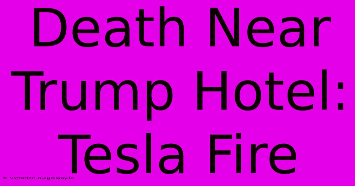 Death Near Trump Hotel: Tesla Fire