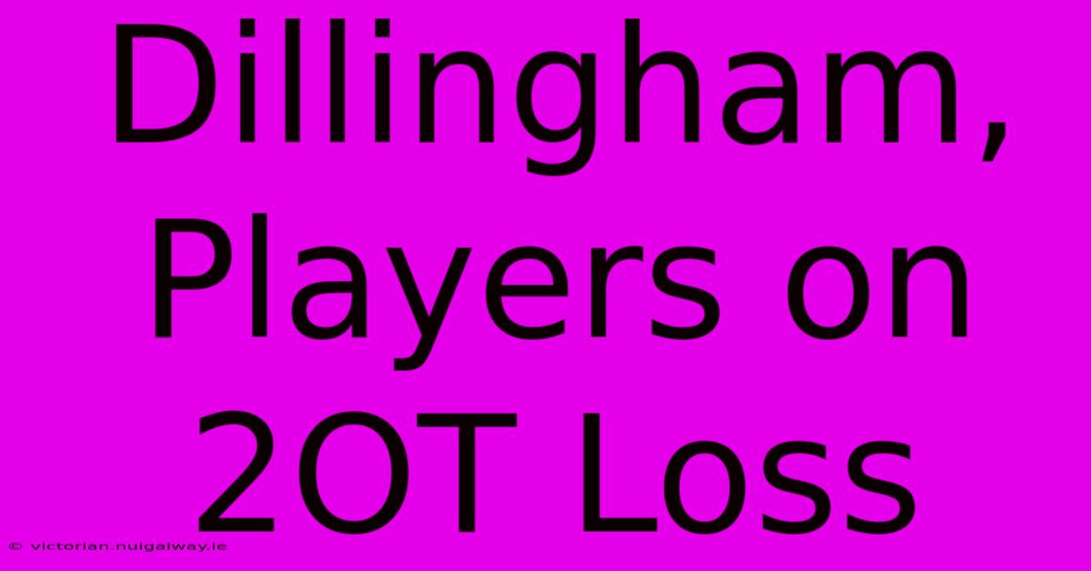 Dillingham, Players On 2OT Loss