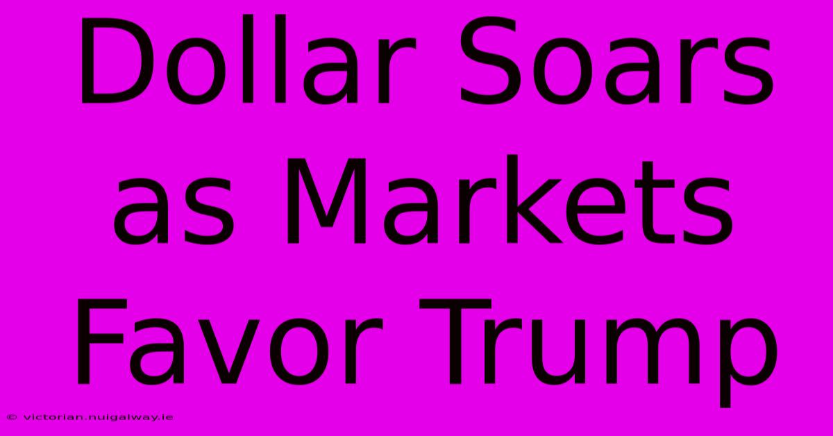 Dollar Soars As Markets Favor Trump 